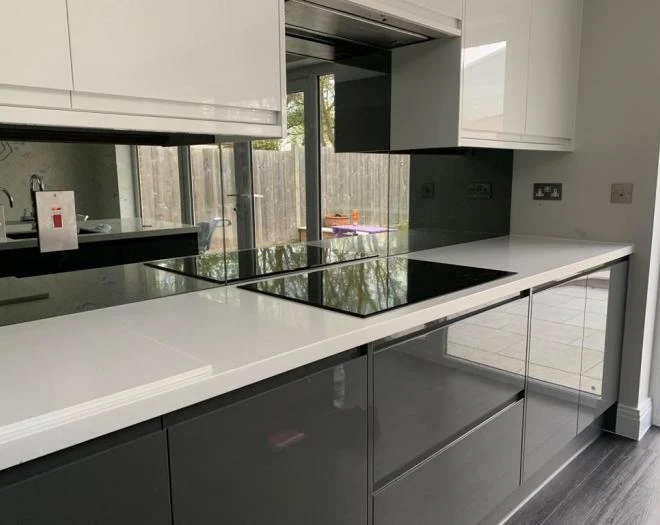 Glass cladding and splashbacks can transform your kitchen in an instance