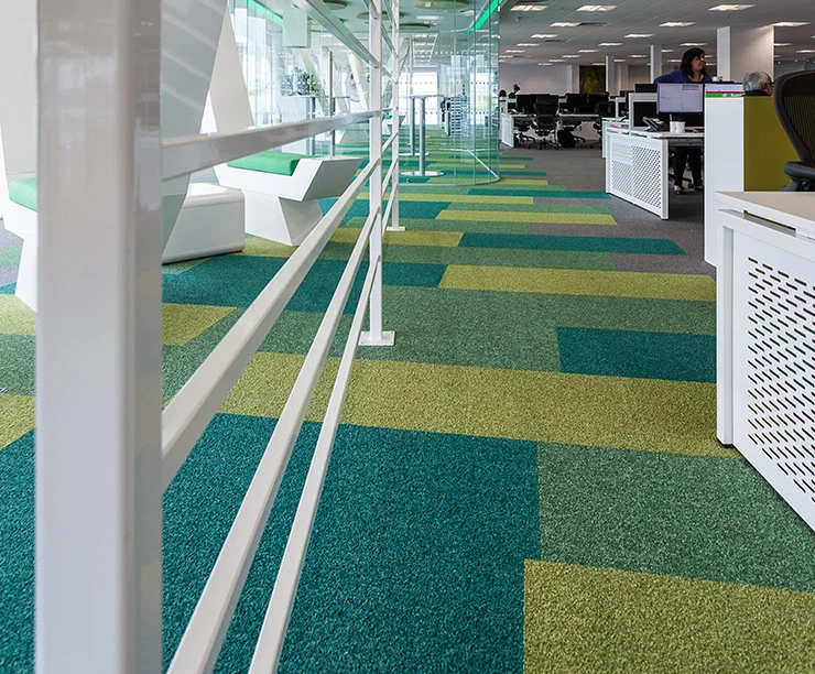 The Right use of flooring can reduce noise in your office.